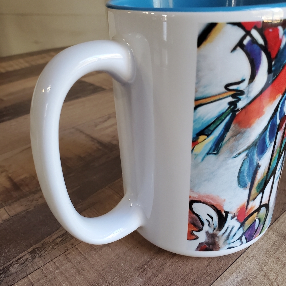 Zazzle abstract 2 tone 15oz. coffee cocoa mug Wassily Kandinsky Improvisation 28 - Picture 9 of 15